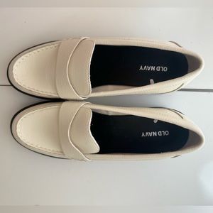 Women’s Chunky White Loafers - Never Worn